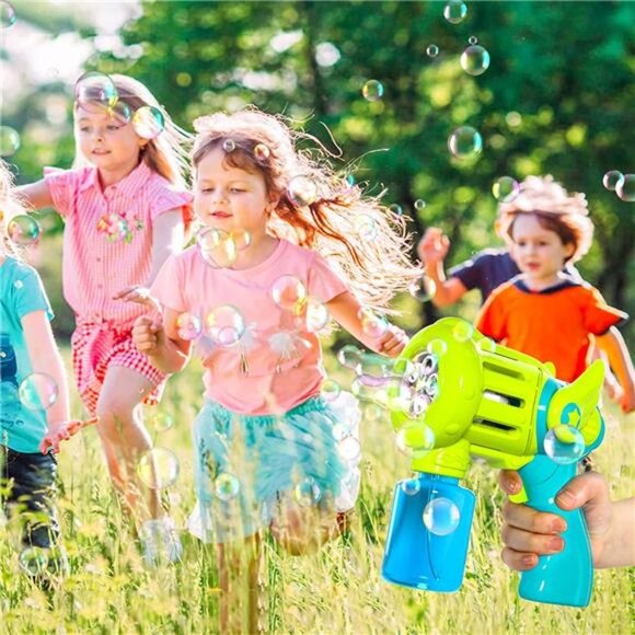 Bubble Machine Gun for Kids, Bubble Blower for  Toddlers - Picture 3 of 6